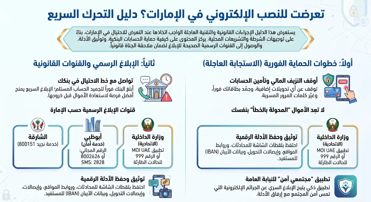 دليل التعامل مع الاحتيال الإلكتروني