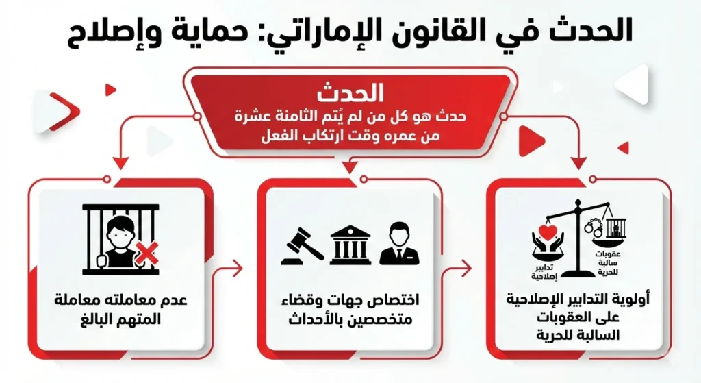 القصير بحسب القانون الإماراتي، وكيفية التعامل معهم في القضايا الجنائية