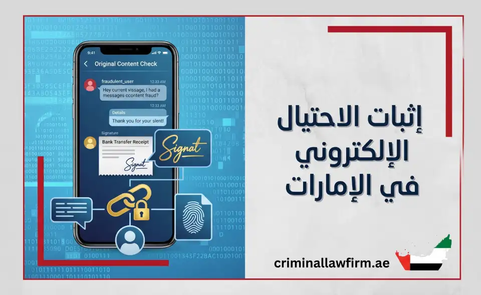 إثبات الاحتيال الإلكتروني في الإمارات